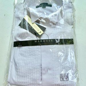 Marquis Signature Men's/Youth Dress Prom Shirt 14.5 Small (32-33) Brand New